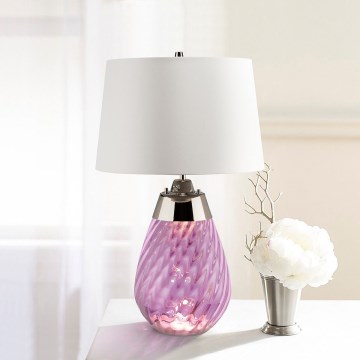 Elstead - LED Настолна лампа LENA 1xE27/40W/230V + 1xGU10/7W 74 см розов