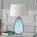 Elstead - LED настолна лампа LENA 1xE27/40W/230V + 1xGU10/7W 74 см синьо/бяло