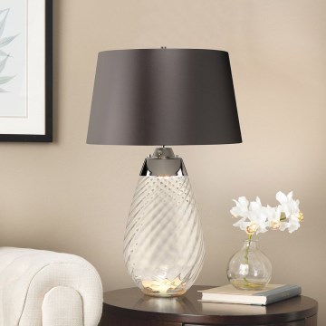 Elstead - LED Настолна лампа LENA 1xE27/40W/230V + 1xGU10/7W 74 см сив