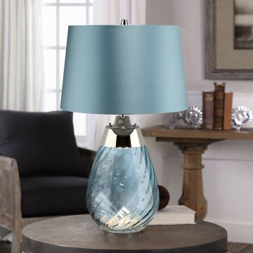 Elstead - LED Настолна лампа LENA 1xE27/60W/230V + 1xGU10/7W 60,5 см син
