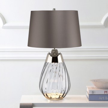 Elstead - LED Настолна лампа LENA 1xE27/60W/230V + 1xGU10/7W 60,5 см сив