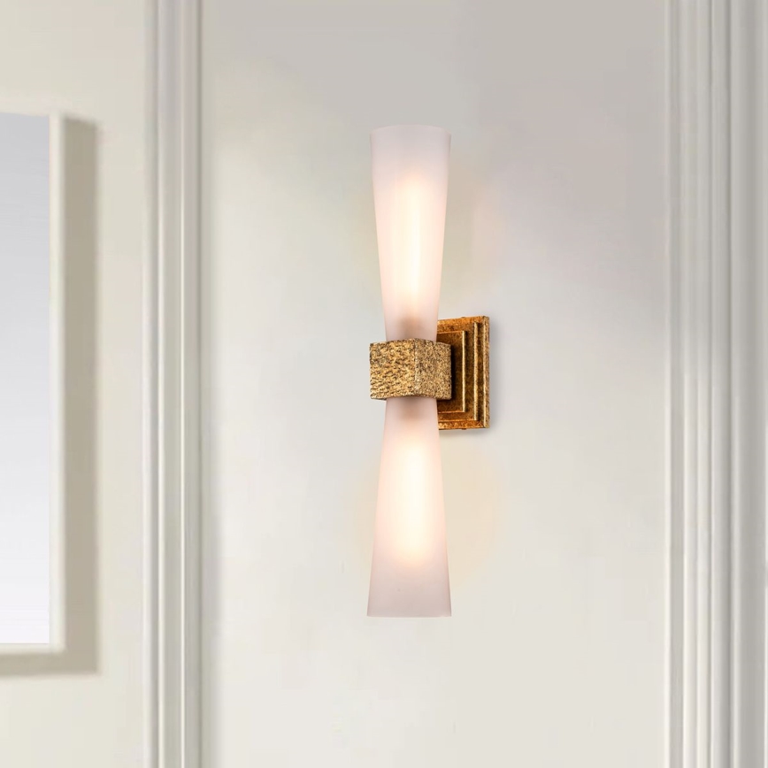 Elstead - LED стенен аплик за баня KRISTY 2xG9/4W/230V IP44 меден