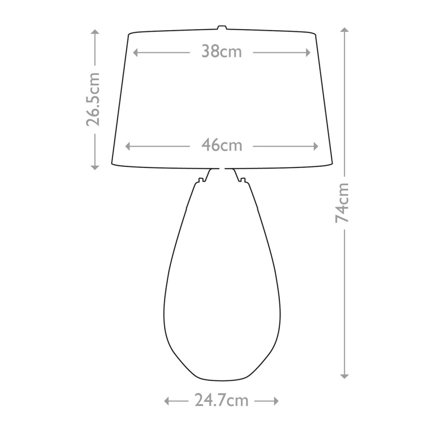 Elstead - LED Настолна лампа LENA 1xE27/40W/230V + 1xGU10/7W 74 см розов
