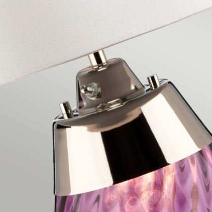 Elstead - LED Настолна лампа LENA 1xE27/40W/230V + 1xGU10/7W 74 см розов