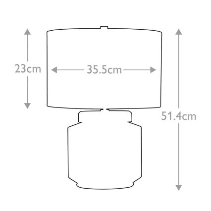 Elstead - Настолна лампа LUGA 1xE27/60W/230V