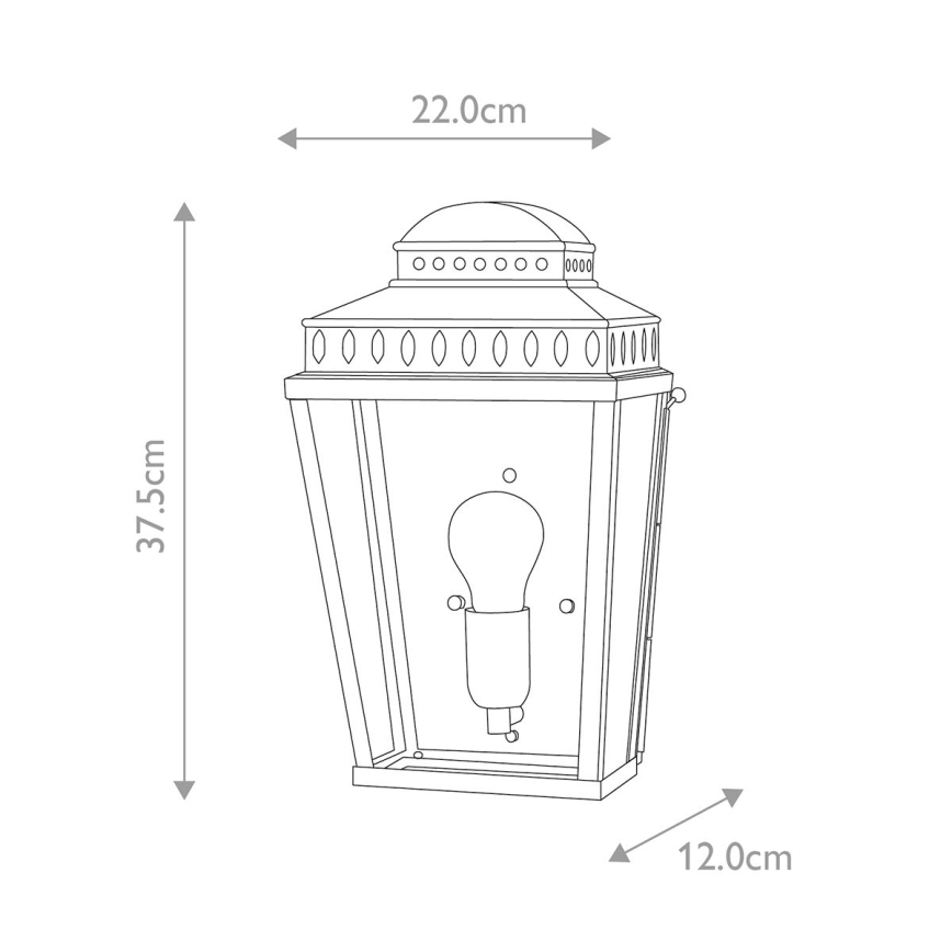 Elstead - Екстериорен аплик MANSION HOUSE 1xE27/60W/230V IP44