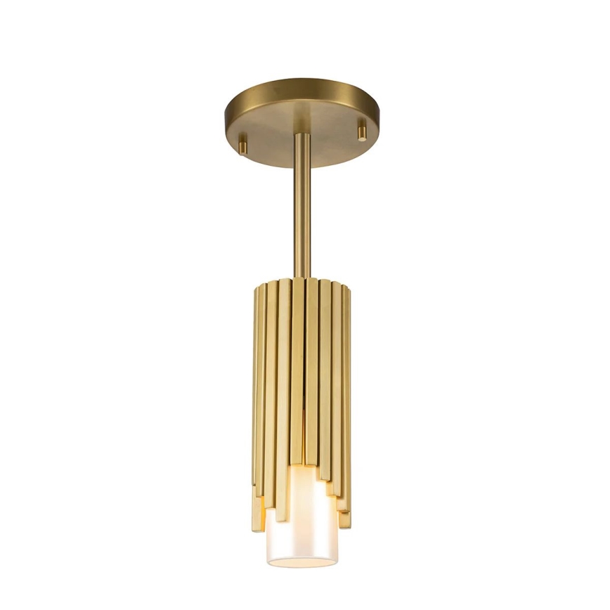 Elstead - Полилей на тръба MARVELE 1xE14/40W/230V златен