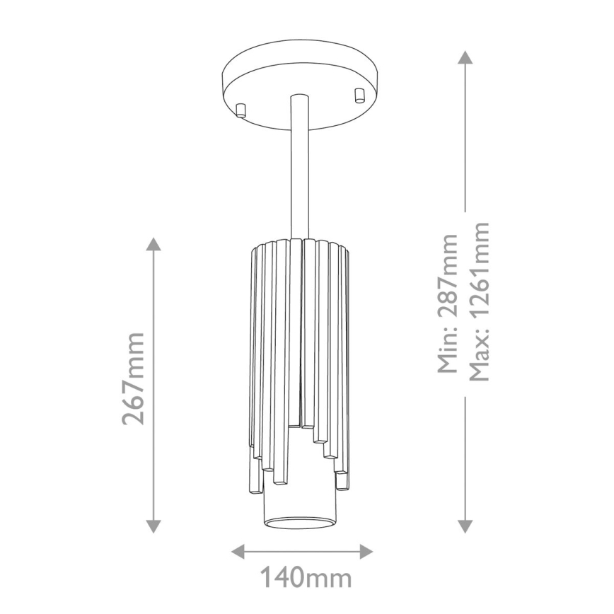 Elstead - Полилей на тръба MARVELE 1xE14/40W/230V златен