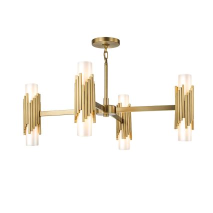 Elstead - Полилей на тръба MARVELE 8xE14/40W/230V златен