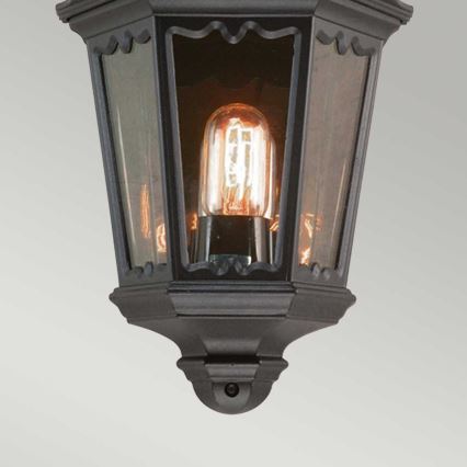 Elstead - Външно стенно осветително тяло MEDSTEAD 1xE27/60W/230V IP44 черно