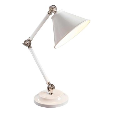 Elstead - Настолна лампа PROVENCE ELEMENT 1xE27/60W/230V бял