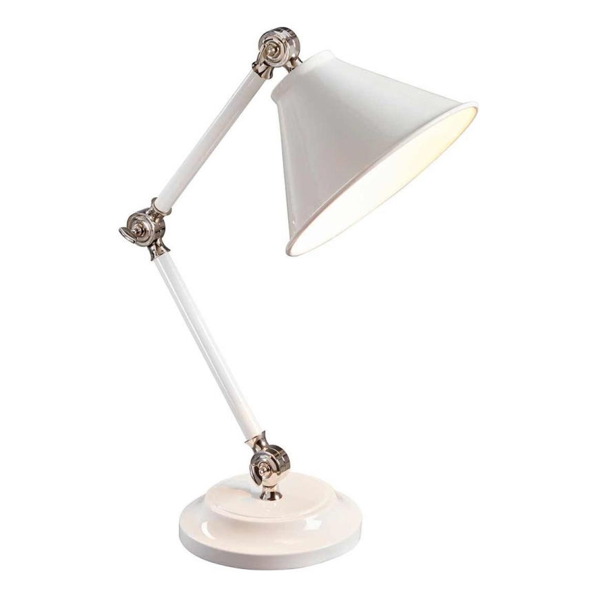 Elstead - Настолна лампа PROVENCE ELEMENT 1xE27/60W/230V бял