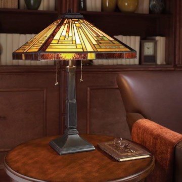 Elstead - Настолна лампа Tiffany STEPHEN 2xE27/60W/230V