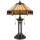 Elstead - Настолна лампа INDUS 2xE27/60W/230V кехлибар стъкло