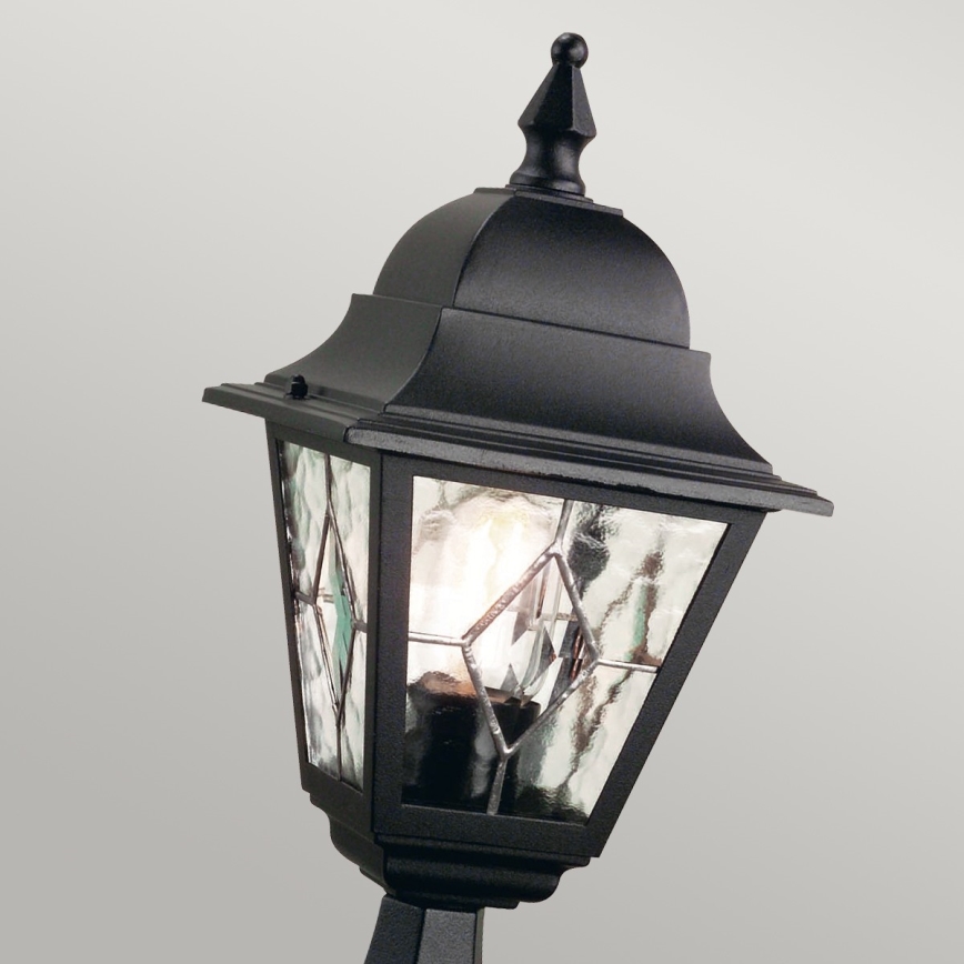 Elstead NR3-BLK - Екстериорна лампа NORFOLK 1xE27/100W/230V IP43