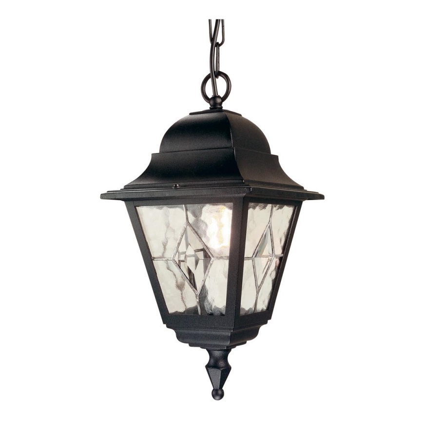 Elstead NR9-BLK - Екстериорен полилей NORFOLK 1xE27/100W/230V IP43