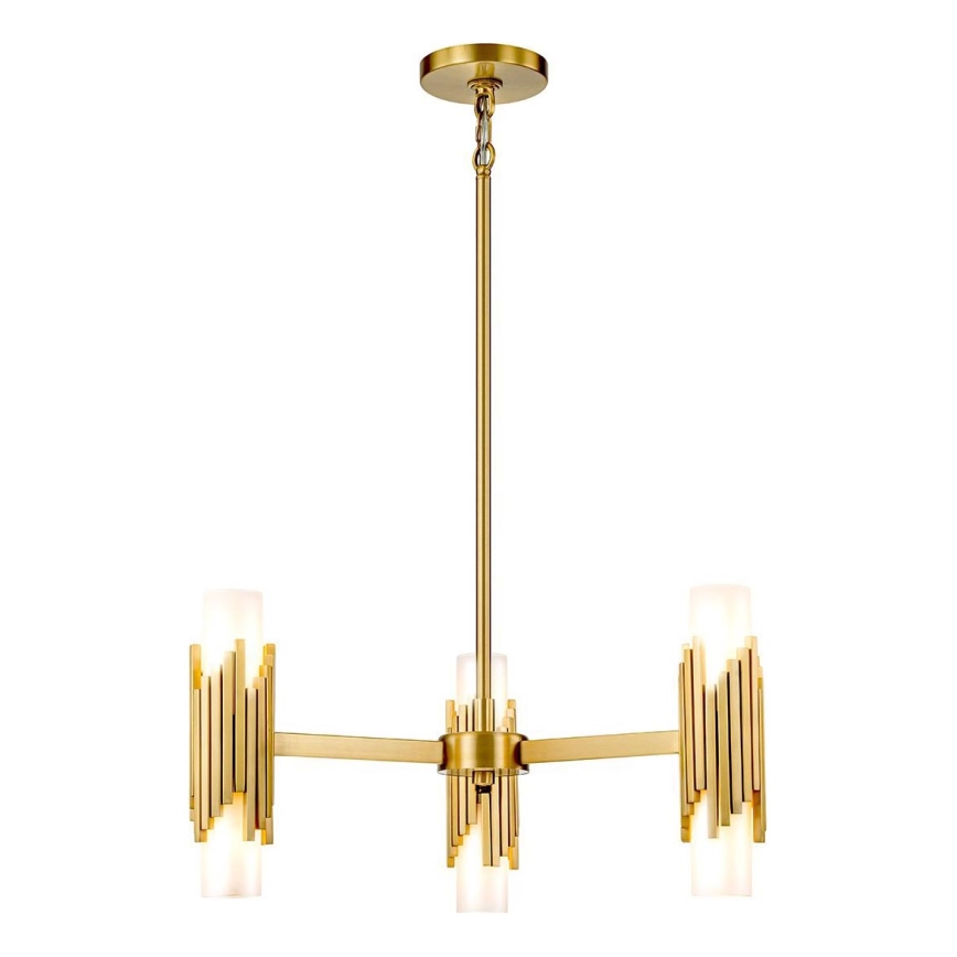 Elstead - Полилей на прът MARVELE 6xE14/40W/230V златист