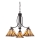 Elstead - Полилей на верига Tiffany ASHEVILLE 3xE27/60W/230V