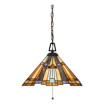 Elstead - Полилей на верига Tiffany INGLENOOK 3xE27/60W/230V