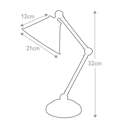Elstead - Настолна лампа PROVENCE ELEMENT 1xE27/60W/230V сив