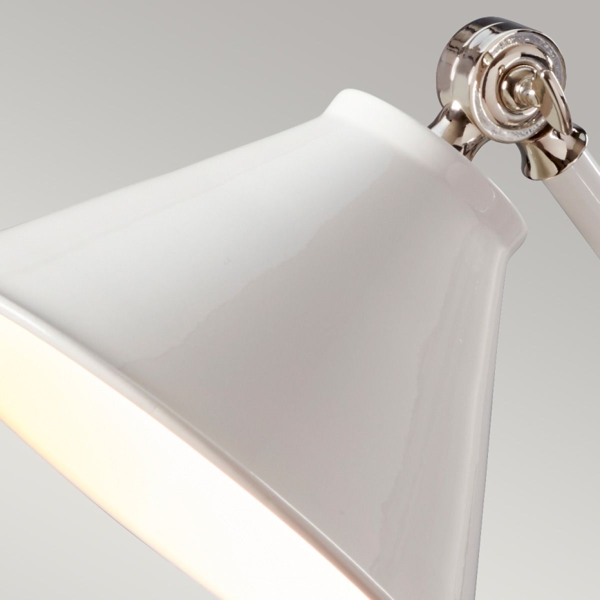 Elstead - Настолна лампа PROVENCE ELEMENT 1xE27/60W/230V бял