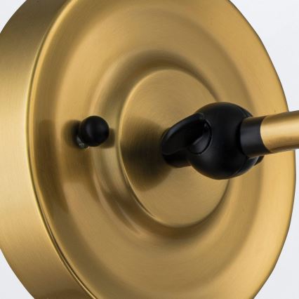 Elstead PV1-AB-MB - стенен аплик PROVENCE 1xE27/60W/230V златист/черен