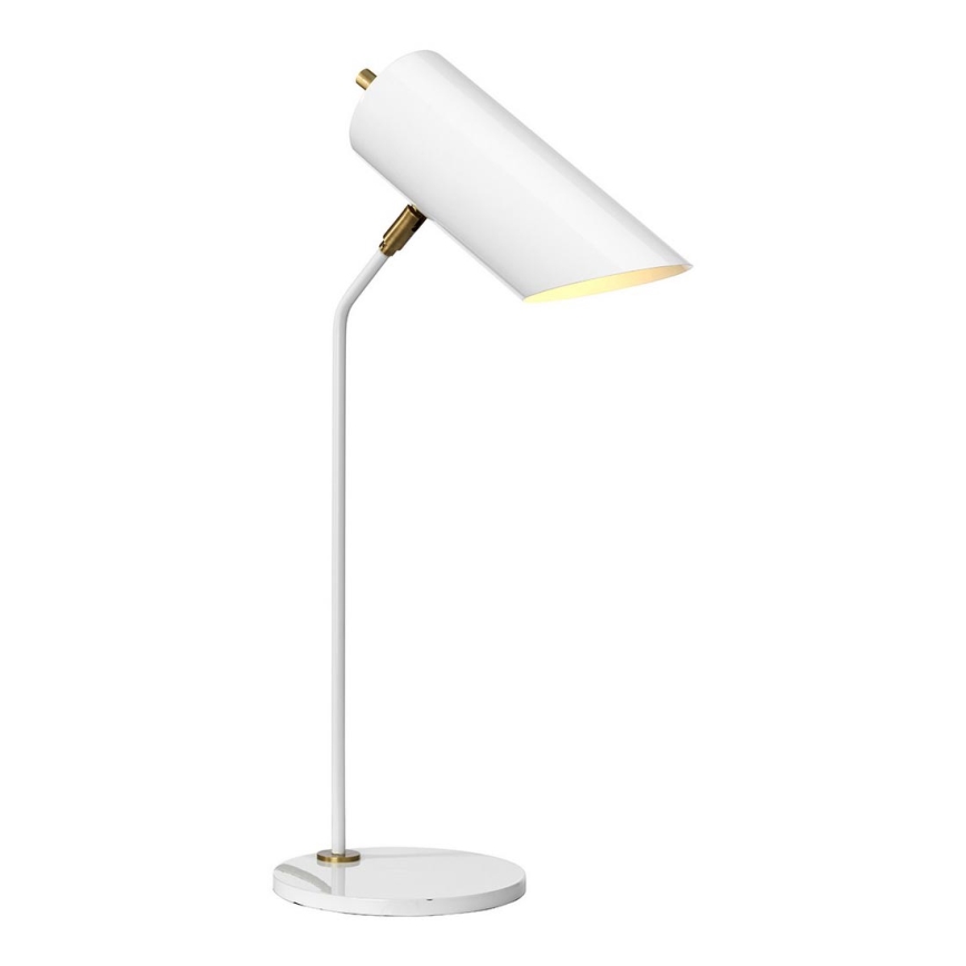 Elstead QUINTO-TL-WAB - Настолна лампа QUINTO 1xE27/8W/230V бяла