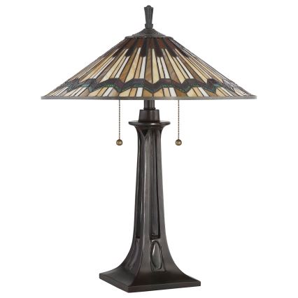 Elstead QZ-ALCOTT-TL - Настолна лампа ALCOTT 2xE27/60W/230V