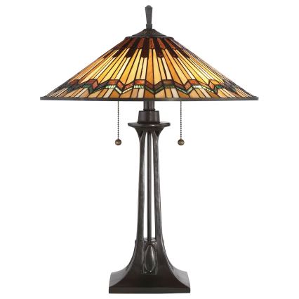 Elstead QZ-ALCOTT-TL - Настолна лампа ALCOTT 2xE27/60W/230V