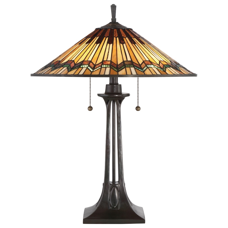 Elstead QZ-ALCOTT-TL - Настолна лампа ALCOTT 2xE27/60W/230V