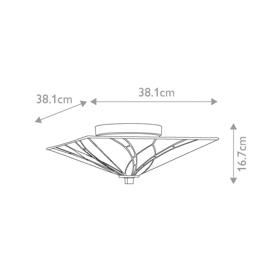 Elstead - Таванно осветително тяло Tiffany ASHEVILLE 2xE27/60W/230V