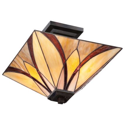 Elstead QZ-ASHEVILLE-SF - Висящ полилей ASHEVILLE 2xE27/100W/230V