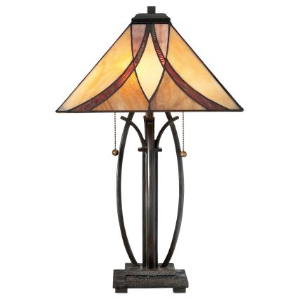 Elstead - Настолна лампа Tiffany ASHEVILLE 2xE27/60W/230V