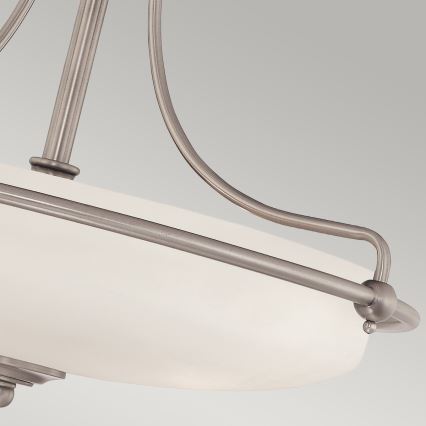 Elstead - Полилей за повърхностен монтаж GRIFFIN 4xE27/100W/230V матов хром