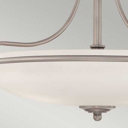 Elstead - Полилей за повърхностен монтаж GRIFFIN 4xE27/100W/230V матов хром