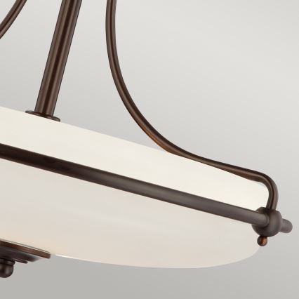 Elstead - Полилей за повърхностен монтаж GRIFFIN 4xE27/100W/230V бронзов
