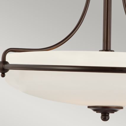 Elstead - Полилей за повърхностен монтаж GRIFFIN 4xE27/100W/230V бронзов