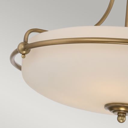 Elstead - Полилей за повърхностен монтаж GRIFFIN 4xE27/100W/230V месинг