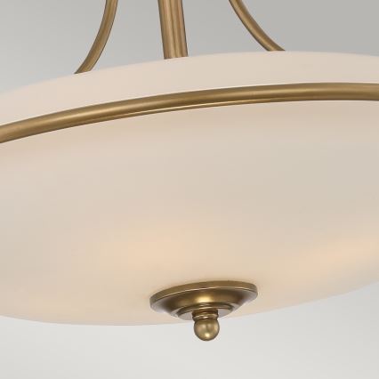 Elstead - Полилей за повърхностен монтаж GRIFFIN 4xE27/100W/230V месинг