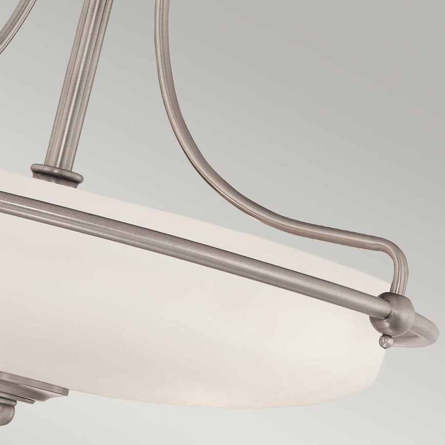 Elstead - Полилей за повърхностен монтаж GRIFFIN 3xE27/100W/230V матов хром
