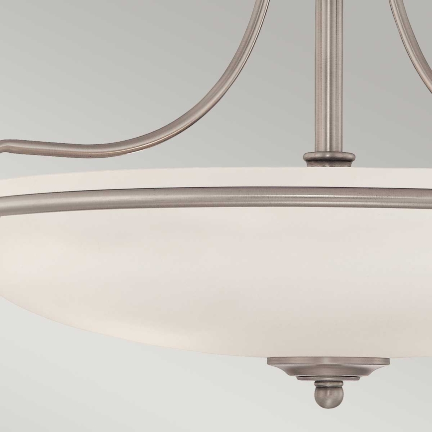 Elstead - Полилей за повърхностен монтаж GRIFFIN 3xE27/100W/230V матов хром