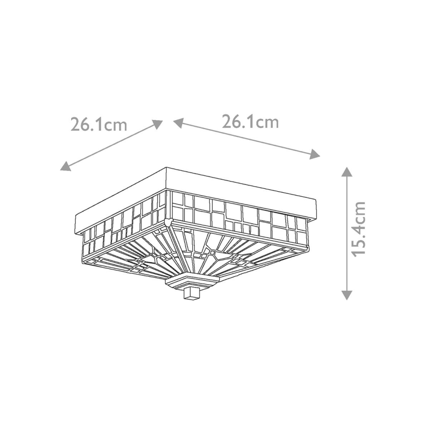 Elstead QZ-INGLENOOK-F - Екстериорна лампа INGLENOOK 2xE27/60W/230V IP44