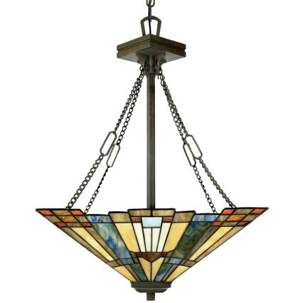 Elstead QZ-INGLENOOK-P-B - Висящ полилей INGLENOOK 3xE27/100W/230V
