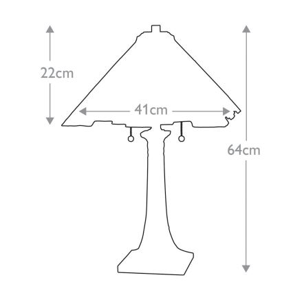 Elstead QZ-INGLENOOK-TL - Настолна лампа INGLENOOK 2xE27/60W/230V