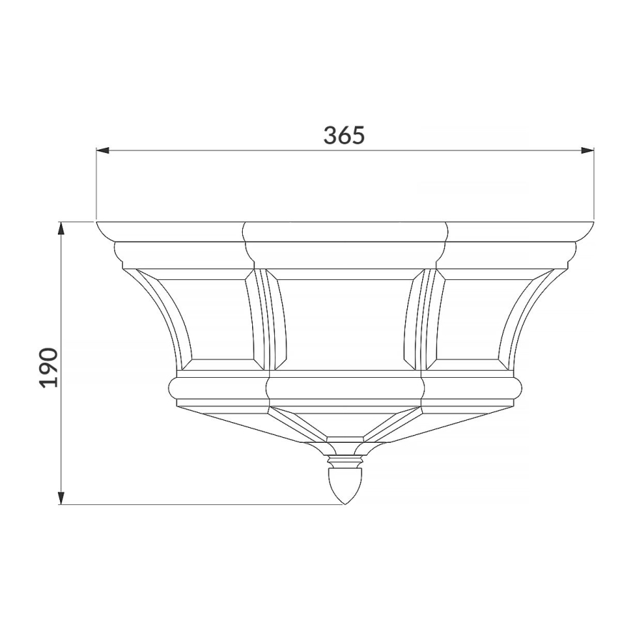 Elstead QZ-NEWBURY-F-PB - Екстериорна лампа NEWBURY 3xE14/40W/230V IP44