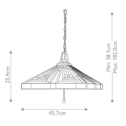 Elstead QZ-STEPHEN-3P - Висящ полилей STEPHEN 3xE27/60W/230V