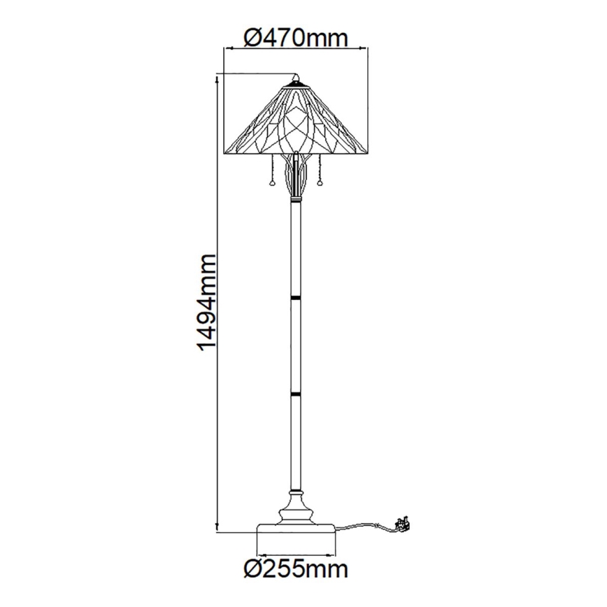 Elstead QZ-VICTORY-FL - Лампион VICTORY 2xE27/60W/230V