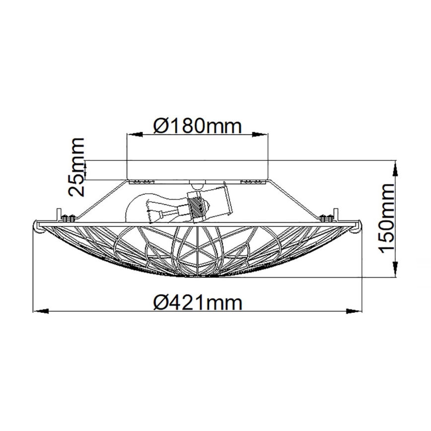 Elstead QZ-VICTORY-SF - Лампа VICTORY 2xE27/60W/230V