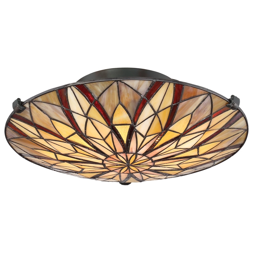 Elstead - Таванно осветително тяло Tiffany VICTORY 2xE27/60W/230V