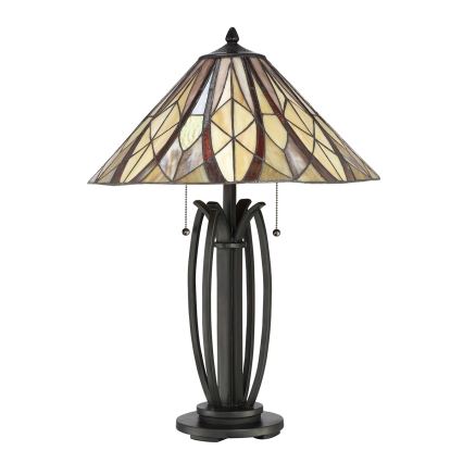 Elstead QZ-VICTORY-TL - Настолна лампа VICTORY 2xE27/60W/230V